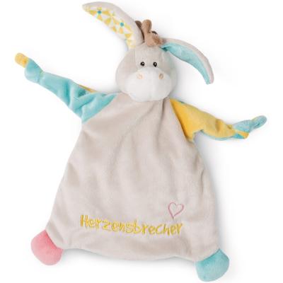 Schmusetuch NICI "My First NICI Kollektion, Esel, Herzensbrecher", Baby, bunt, Polyester, Schnuffeltücher, mit aufgestickten Augen Image