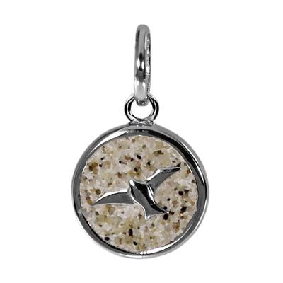 Ketten-Anhänger DUR "DUR Anhänger Freiheit - Strandsand", weiß, Schmuckanhänger, Damen, 16 x 10mm, Silber 925 (Sterlingsilber), 1.0 g Image