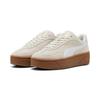 Sneaker PUMA "CLUB II ERA PLATFORM SD WNS", Gr. 41, grau (vapor gray, puma weiß), unifarben, sportlich, Schuhe