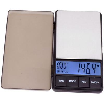 Espressowaage mit Timer, 1000 g x 0,1 g Hochpräzises LCD-Display, Tragbare Digitale Taschenwaage Image