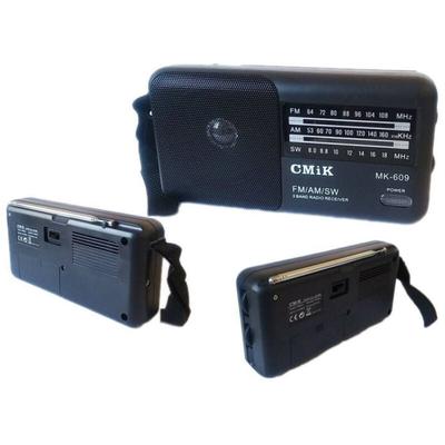 Trade Shop - Tragbares Mini-Radio im Vintage-Stil, UKW-Radio, MP3-Player, usb, MicroSD, cmik MK-609 Image
