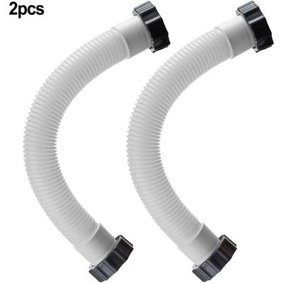 2er-Pack 38 mm Ersatzschlauch für Schwimmbadfilterpumpe, Filterpumpen-Verbindungsschlauchzubehör Image