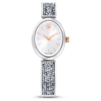 Crystal Rock Oval Watch - Metallic - Swarovski Watches