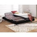 Letto elettr. relax sole sosp. Materasso molle insacch. Memory Motori OKIN 2 x 70 x 190 cm Nero - PHANES di YSMÉE