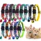 Reflective Adjustable Cats and Small Dogs Collars with Bells Pet Supplies Anti-strangling Cats Necklace Breakaway Cat Collar