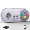 Controller online con interruttore SNES wireless da 2,4 GHz per console di gioco Super NES/SFC a 7 pin Switch 2 e Windows PC MAC Raspberry Pi
