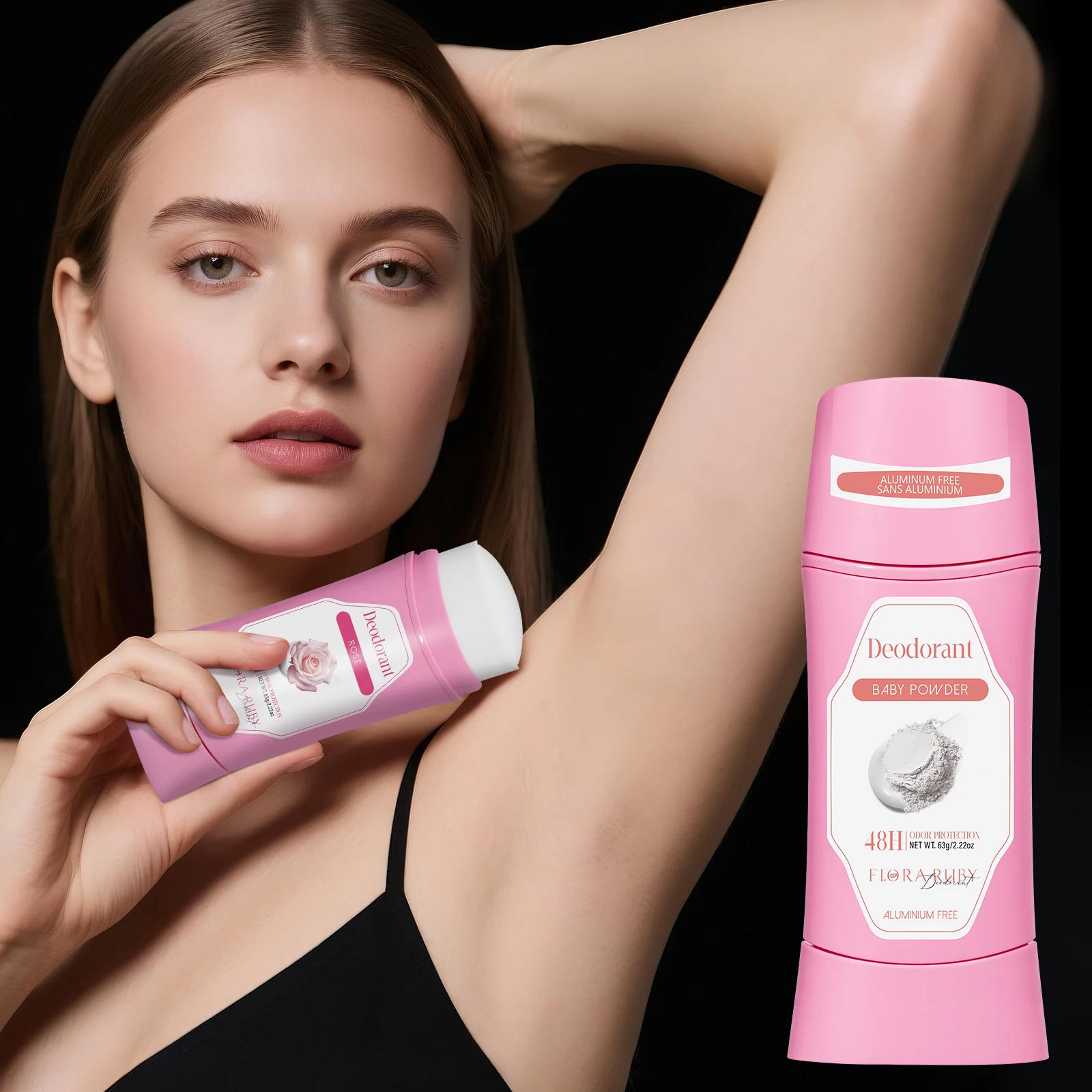 Körpergeruchsentferner, Antitranspirant-Deodorant für Damen, frei von Aluminium, 48 Stunden Schweiß- und Geruchsschutz, Honig-Pfirsich-Reinigungsduft, 2,6 oz Image