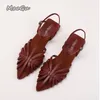 Niedrigen Absätzen Sandalen Mode Frauen Gladiator Schuhe 2025, Sommer Spitz Römischen Sandalen Schuhe Größe 42 Alias De Mujer