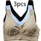 3 pièces soutiens-gorge femmes sous-vêtements de sport couleur unie sous-vêtements Yoga gilet de sport pompes sous-vêtements pour femmes débardeur Style sous-vêtements
