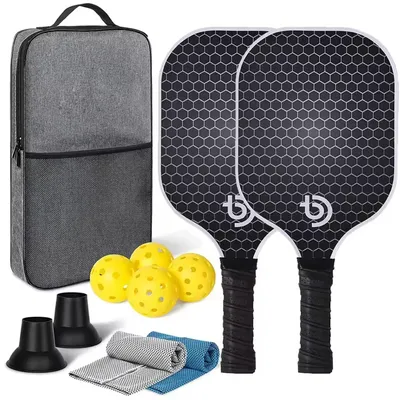 Pickleball-Paddel-Set – Graphit-Glasfaser, Usapa-zugelassene, leichte Schläger-Set für drinnen und draußen, Übungen für alle Altersgruppen Image