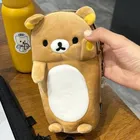 Nuovo Rilakkuma Astuccio per matite in peluche Borsa per bambini Cartone animato carino Borsa per cancelleria scolastica Kawaii Regalo di compleanno Ragazza Personalizzazione