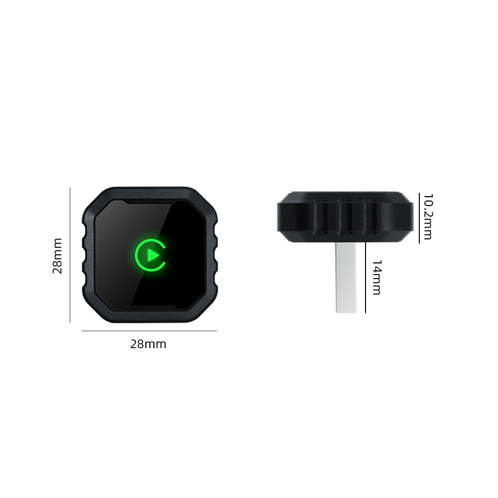 Kabelgebunden mit kabellosem CarPlay Android Auto 2-in-1-Mini-Adapter AI Smart Box. Geeignet für 98 % originale kabelgebundene CarPlay/Android Auto-Autos Image