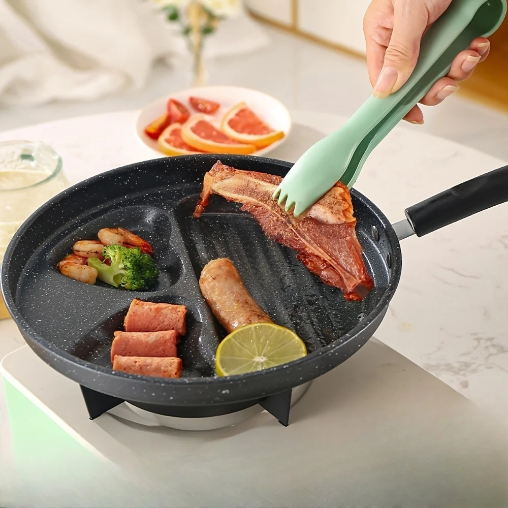 Antihaftbeschichtete Bratpfanne aus Eisen für Eier, Pfannkuchen, Burger – vielseitiges Frühstückskochen in verschiedenen Größen, ideal für Zuhause und Restaurant Image