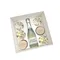 5pcs White Cupcake Boxes 5 Cavities Paper Merry Christmas Mousse cake/Chocolate Gift Box Clear Window Packaging Bag