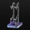 RGB Dual Game Controller Halter Platzsparende Schreibtisch Halterung Gaming Controller Halter Abnehmbare Anti-Scratch für PS5 PS4 Schalter Xbox