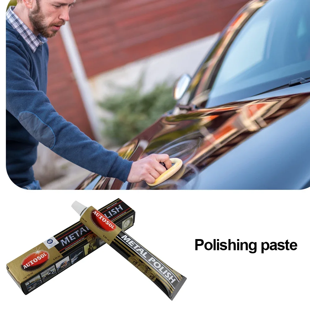 50/100g Metall politur Creme Multifunktions-Rostent ferner Reinigungs polier paste für Aluminium Edelstahl Chrom und mehr Image
