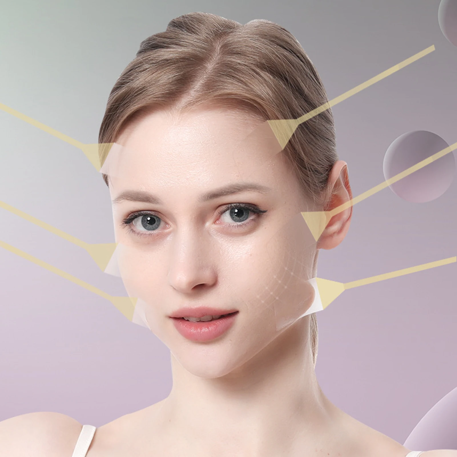 Unsichtbare Gesichts Abnehmen Band Falten Entfernung Aufkleber Gesicht Aufkleber Hals Auge Lifter Aufkleber Anti Aging Patch Face Lift Patch Image