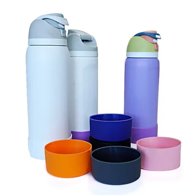 Silikon-Wasserflaschenstiefel, untere Abdeckung, Bodenschutz, schützende untere Basis für Owala 32oz Flask Water Bottle