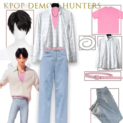 Kpop Dämon Jäger Jinu Saja Jungen Soda Pop Bühne Leistung Hemd Cosplay Kostüm Junge Gruppe Tanz Outfit Trend Auf AliExpress Image