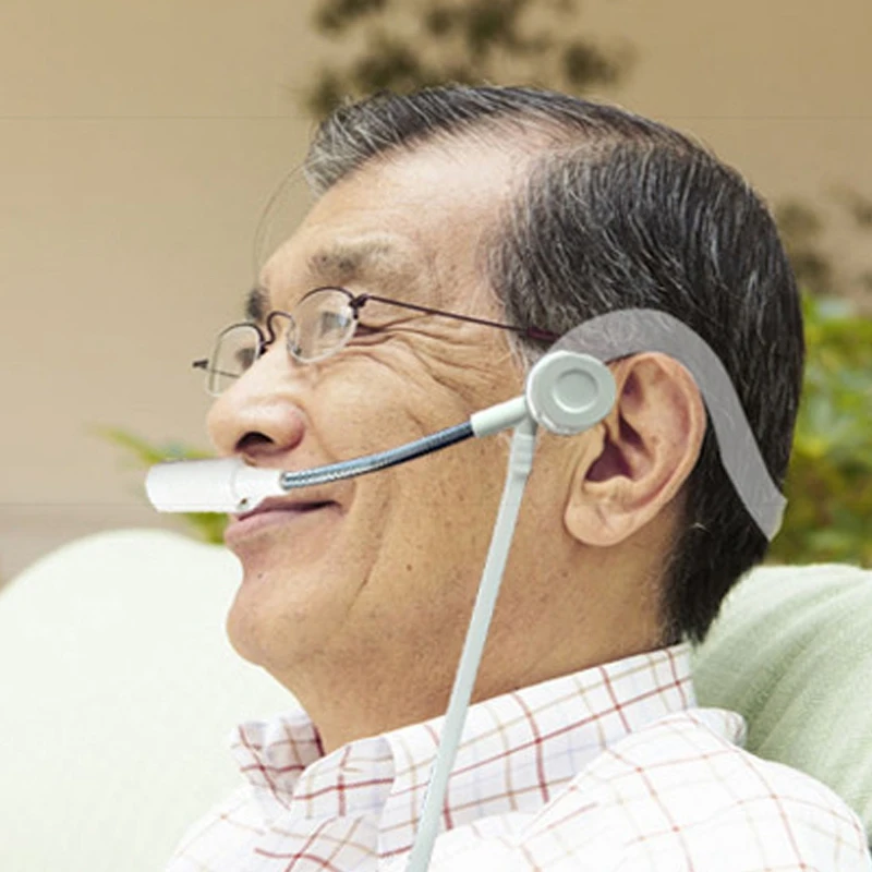 Headset Nasentyp Sauerstoffkanüle 2M Silikon Strohrohr Konzentrator Generator Inhalator Zubehör Image