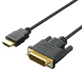 Cavo adattatore compatibile HDMI a DVI24 + 1 Cavo bidirezionale compatibile da DVI-D a HDMI Supporto 1080P Full HD per monitor di computer