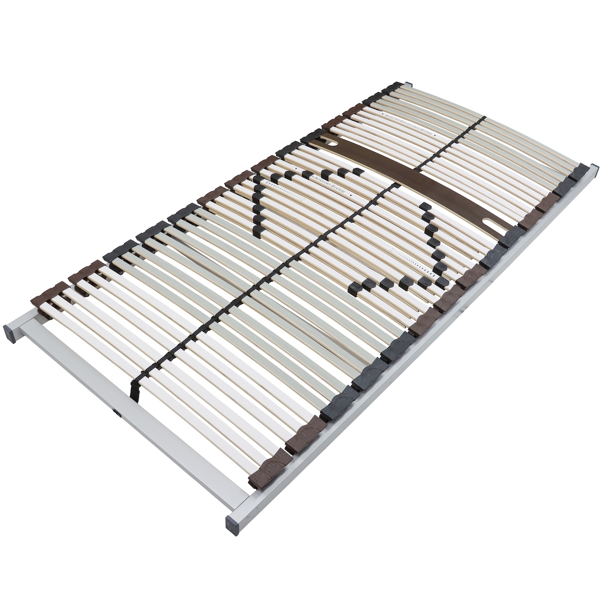 Sleepneo Lattenrost 140x200 cm fertig montiert Traglast 200 kg 40 Latten 7-Zonen Birkenschichtholz Mittelgurt Härteverstellung Made in Germany Image