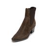 Stiefel MARC O'POLO "mit Innenreißverschluss", Damen, Gr. 42, braun (schwarz braun), Obermaterial: 100% Leder (Rind), Schuhe