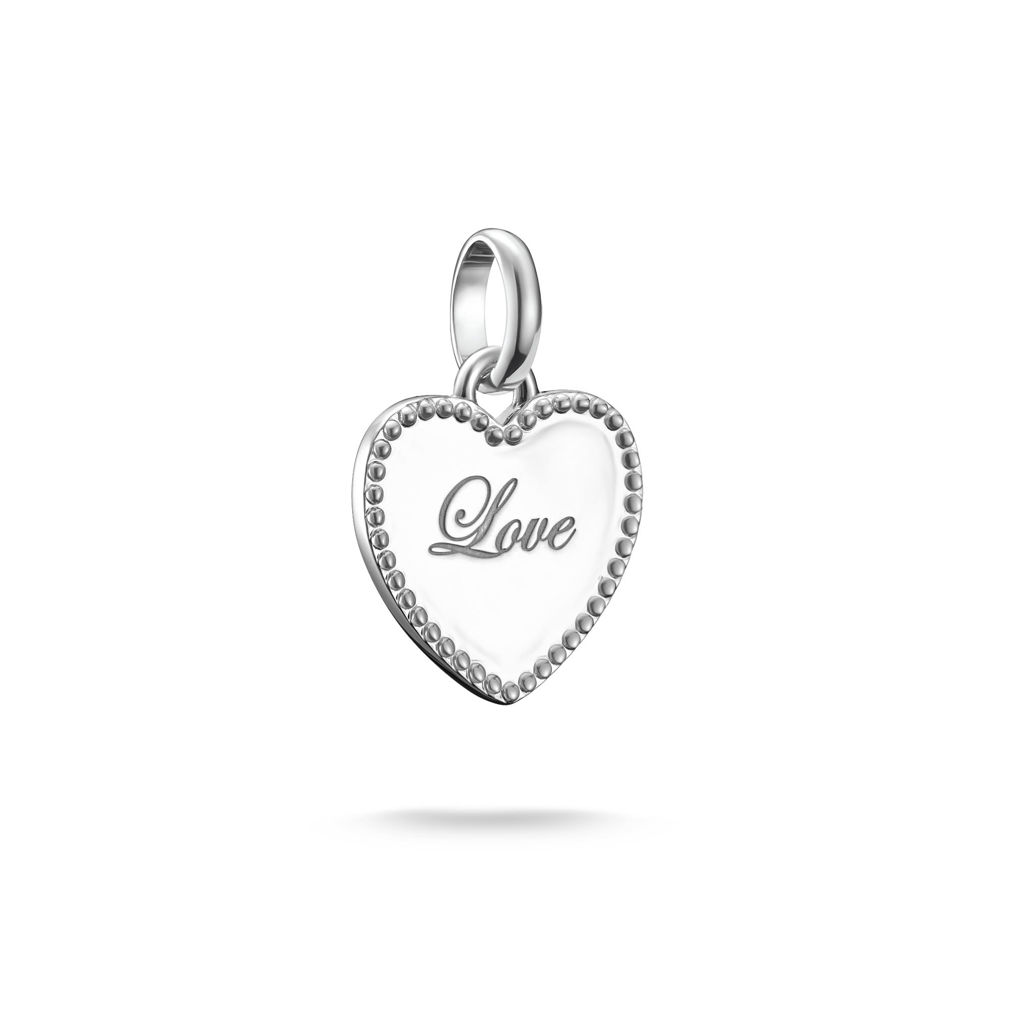Charm Herz THOMAS SABO "Charm Love-Herz - Connect", silber (silberfarben), Charms, Damen, Silber 925 (recycelt) Image