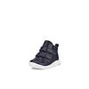 Lauflernschuh ECCO "SP.1 LITE", Kinder, Gr. 26, blau (dunkelblau), Leder, Textil, casual, Schuhe, Klettschuh, High Top Sneaker mit wasserdichter GORE-TEX Membrane
