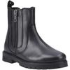 Hush Puppies Liana Leder Stiefel für Mädchen in Schwarz