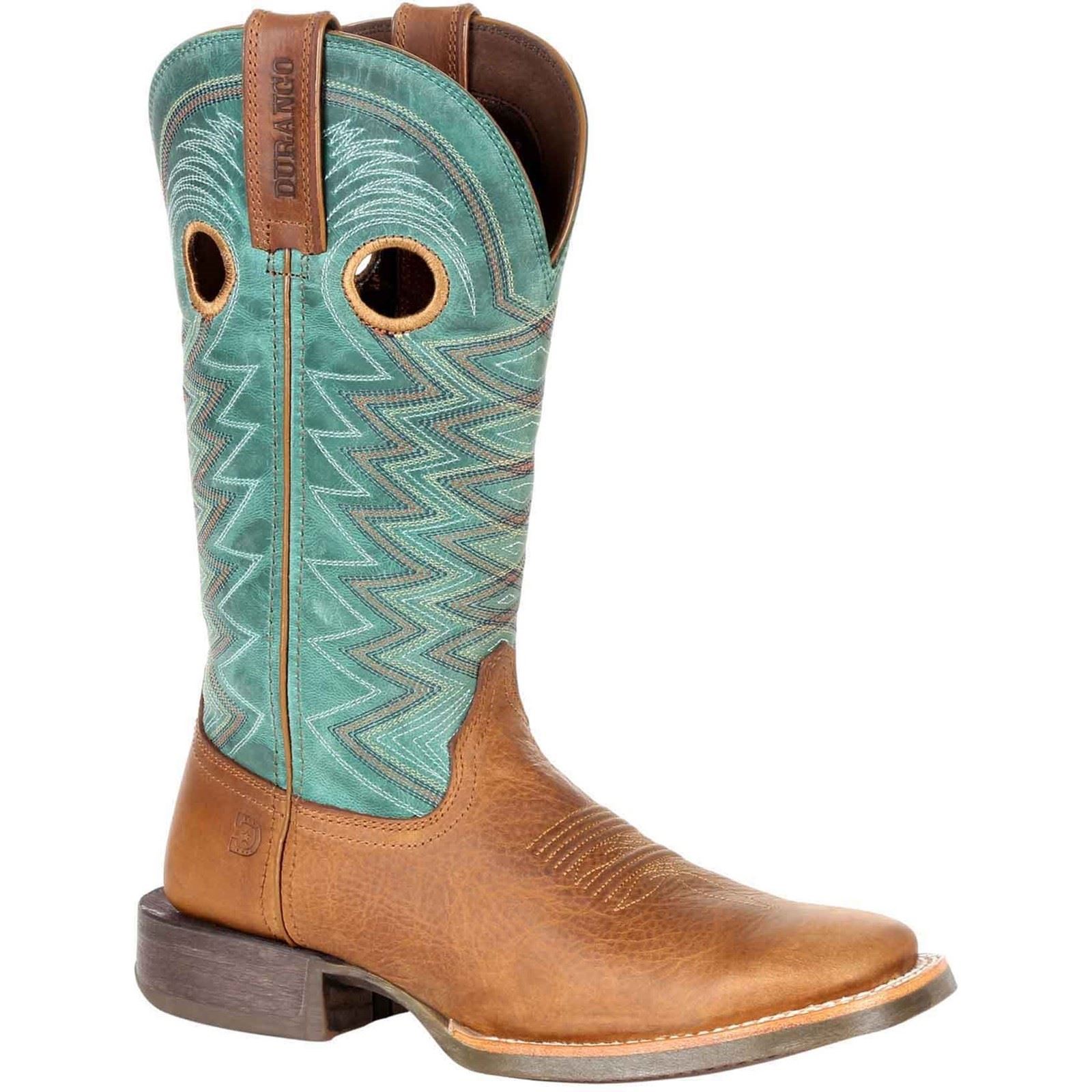 Durango Lady Rebel Pro Leder Damenstiefel Weizen/Tidal Teal