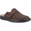 Hush Puppies Edward Leder Herren Braune Clogs