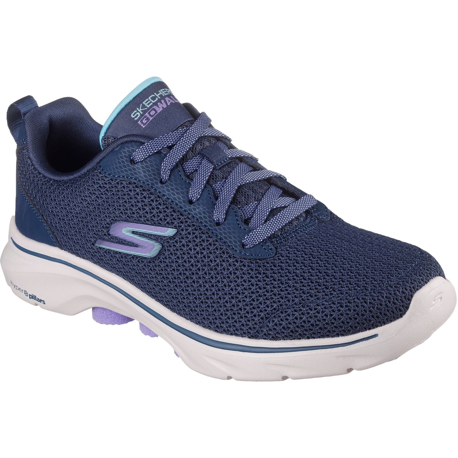 Skechers Go Walk 7 Kaylor Polyester Damenschuhe Navy/Purple