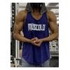 Herren Plus Size Buchstaben Breite Träger Tanktop