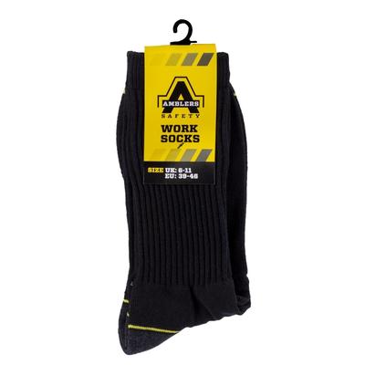Amblers Safety Amblers Baumwoll-Arbeitssocken für Herren in Schwarz Image