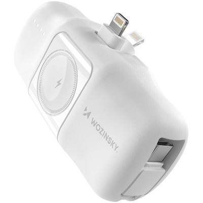 Mini Powerbank 5000mAh 15W iPhone Lightning und Apple Watch Ladegerät - Weiß Image