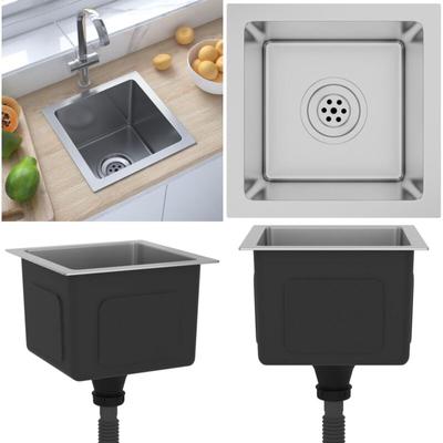 Handgemachte Einbauspüle Edelstahl - Küchenspüle - Küchenspülen - Home & Living - Silber Image