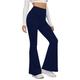 Per donna Gamba larga Chinos Casual Lunghezza al polpaccio Naturale Semplice Gamba larga Comodo Traspirabilità Casual Quotidiano Nero Bianco Giallo Rosa Primavera Autunno Vestibilità regolare