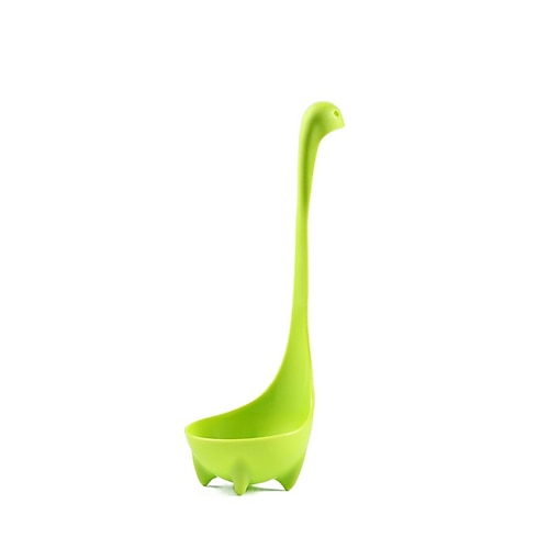 Cucchiaio del mostro di Loch Ness, cucchiaio di plastica per alimenti a forma di cartone animato, divertente utensile da cucina per bambini e adulti