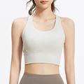 Per donna Tinta unita Maglia da tennis Canotta da tennis Reggiseno sportivo 1 Pezzo Senza Maniche Incrociato Sportivo Riduce lo sfregamento Alta elasticità Professionale Tennis Corsa Fitness Spallina