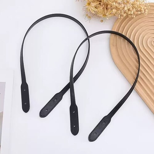 2 pezzi di cinghie per borsa in pelle PU con borchie, manici di ricambio fai da te per tote, borse, borsette, tracolle di alta qualità per accessori estetici per borse, nero/marrone/caffè