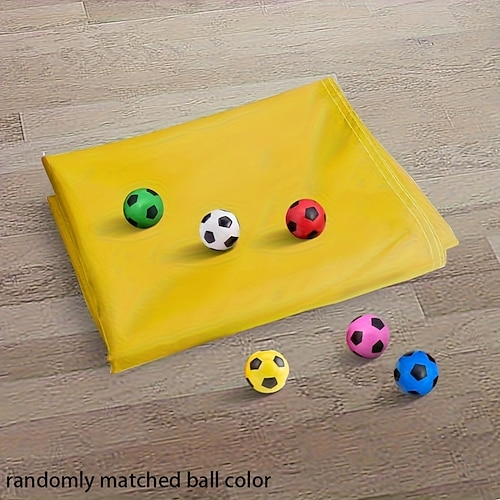 Set di gioco per team building - lancia la palla sul tappetino da grotta 78x57 pollici - include 6 palline colorate casualmente in 3 colori, perfetto per lavoro o riunioni informali, regalo di Pasqua