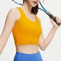 Per donna Tinta unita Maglia da tennis Canotta da tennis Reggiseno sportivo 1 Pezzo Senza Maniche Incrociato Sportivo Riduce lo sfregamento Alta elasticità Professionale Tennis Corsa Fitness Spallina