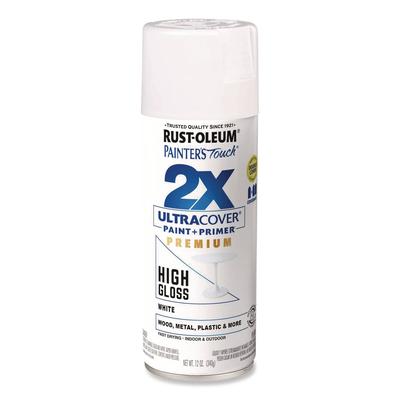 Rust-Oleum Painter's Touch 2X Ultra Cover Spray Paint, High Gloss White, 12 oz Aerosol Can (RST331171EA) Each Rust-Oleum® Paints