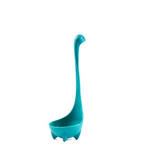 Cucchiaio del mostro di Loch Ness, cucchiaio di plastica per alimenti a forma di cartone animato, divertente utensile da cucina per bambini e adulti