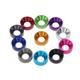 Metal Washers, Aluminum Flat Washers For Countersunk Head Bolts Multicolor Multiple Sizes Pack Of 60(Dark Blue,M4 10pcs)