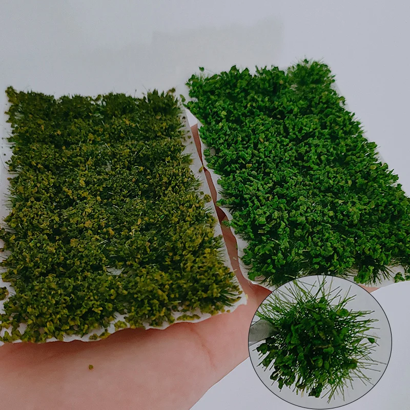 28 teile/schachtel Miniatur Grün Gras Tuft Modell Kits Simulation Büsche Anlage Cluster Szene Materialien Diorama Zubehör