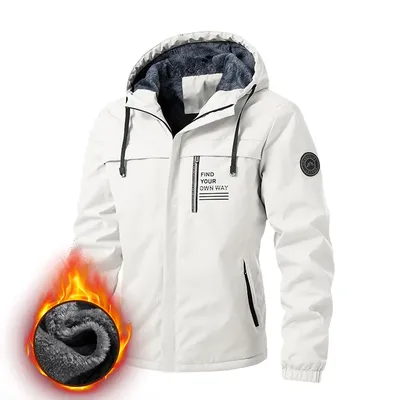 Windproof Jackets Fleece For Men Flight Pilot Coat Jacket With Hood Casual Spring Windbreaker Military Jacket Mens Coats