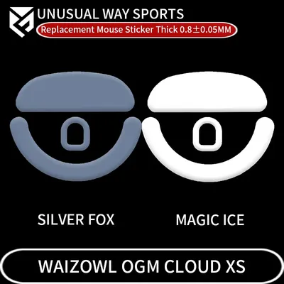 UnusualWaySports Mouse Skates Feet Waizowl OGM Cloud XS Cambered Surface PTFE Anti Collapse Magic Ice Pink Black Silver Fox
