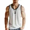 Gilet fitness da uomo per allenamento in palestra Abbigliamento sportivo per uomo Fitness Bodybuilding Attrezzatura da allenamento per uomo Versatile per l